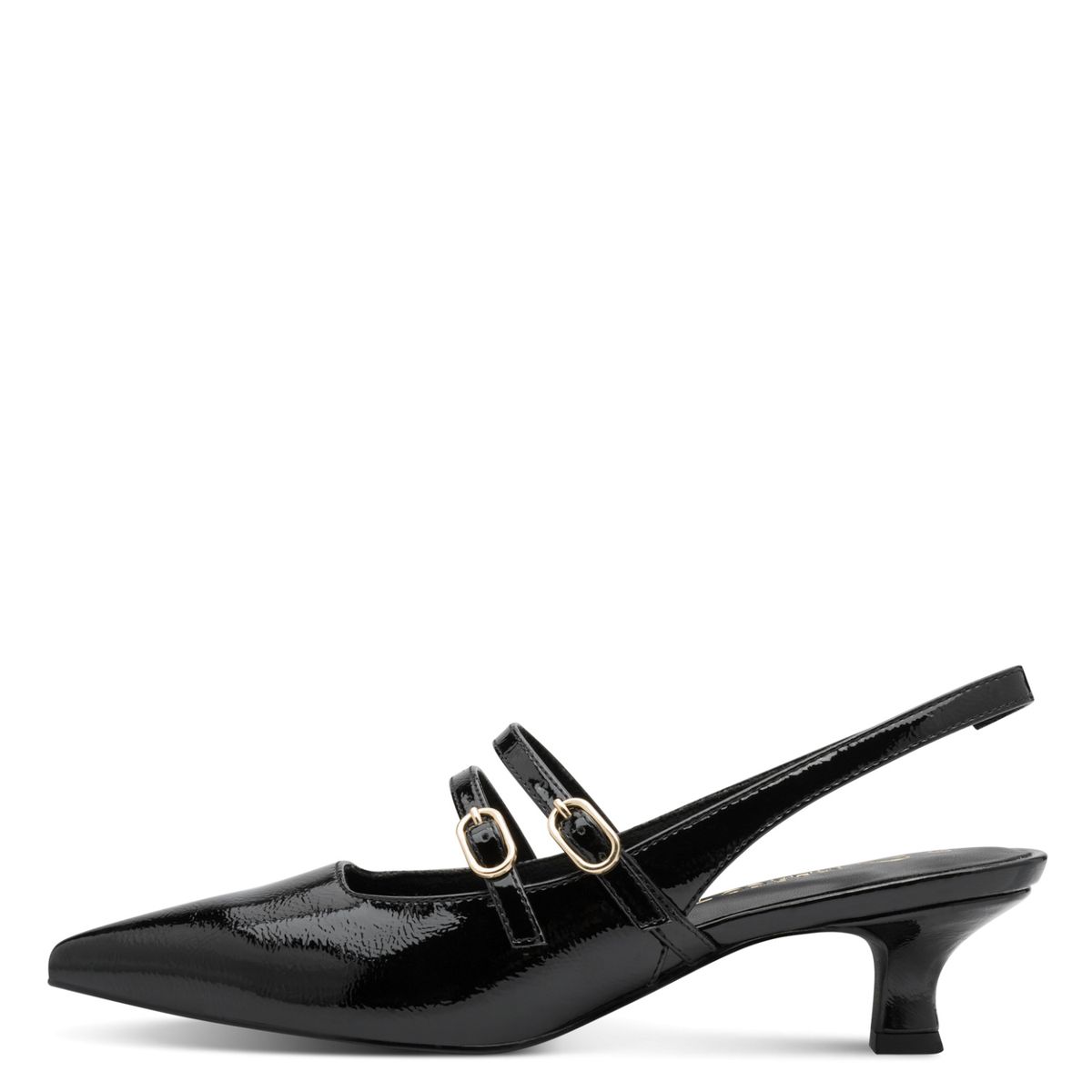 Spitze Slingpumps mit Doppelriemchen