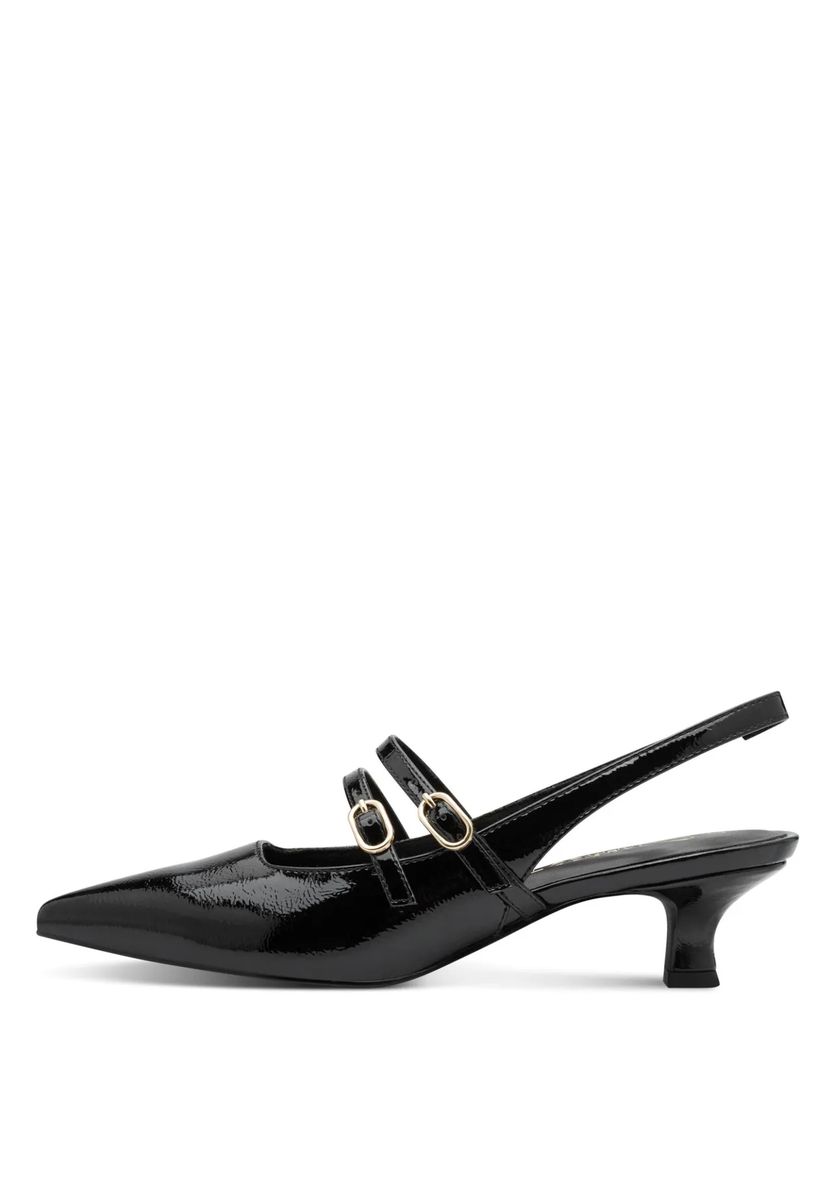 Spitze Slingpumps mit Doppelriemchen