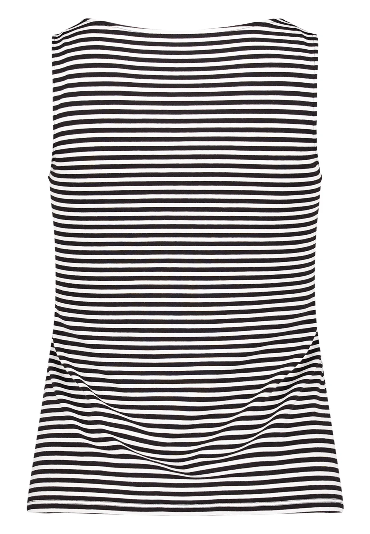 Gestreiftes Tanktop mit U-Boot-Ausschnitt