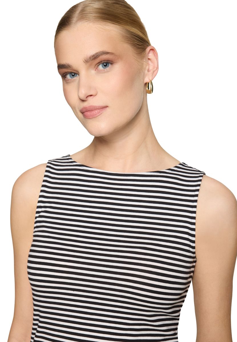 Gestreiftes Tanktop mit U-Boot-Ausschnitt