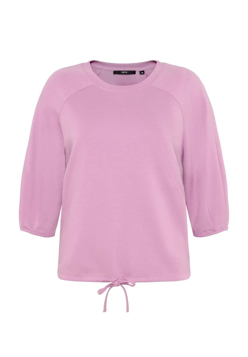 Lässiges Sweatshirt mit Kordelzug-Saum