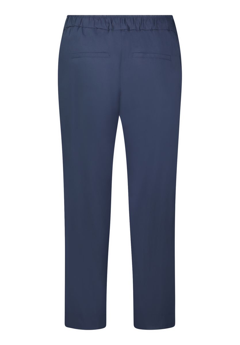 Legere Hose mit geradem Bein und Bindegürtel