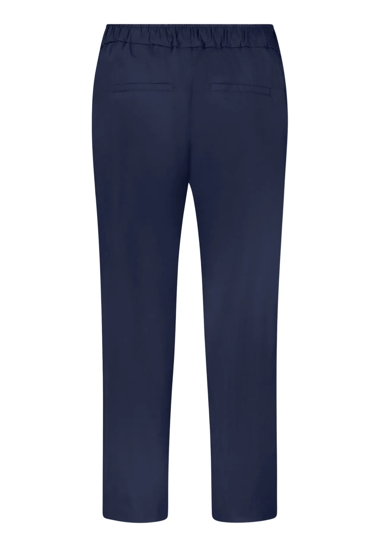 Legere Hose mit geradem Bein und Bindegürtel