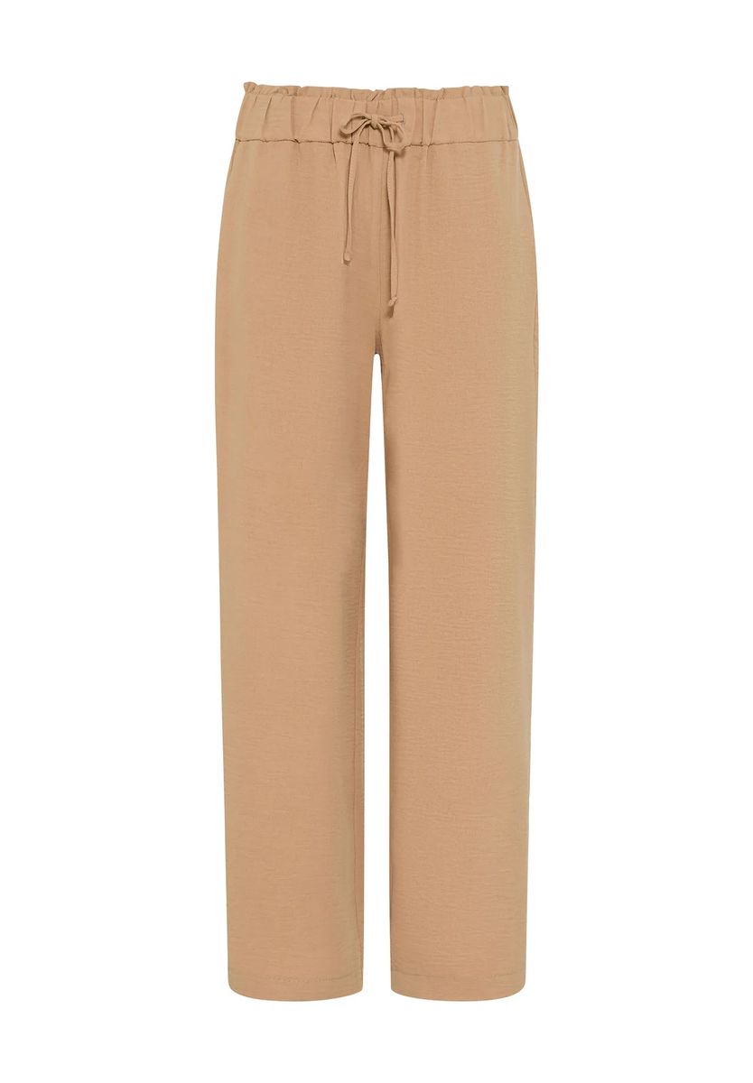 Fließende Weite Hose mit Kordelzug