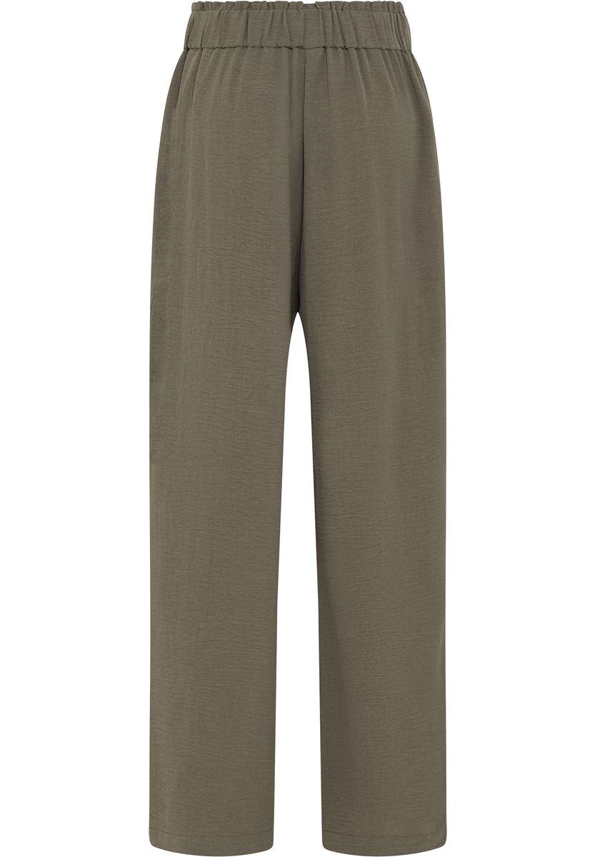 Weite Stoffhose mit Tunnelzug