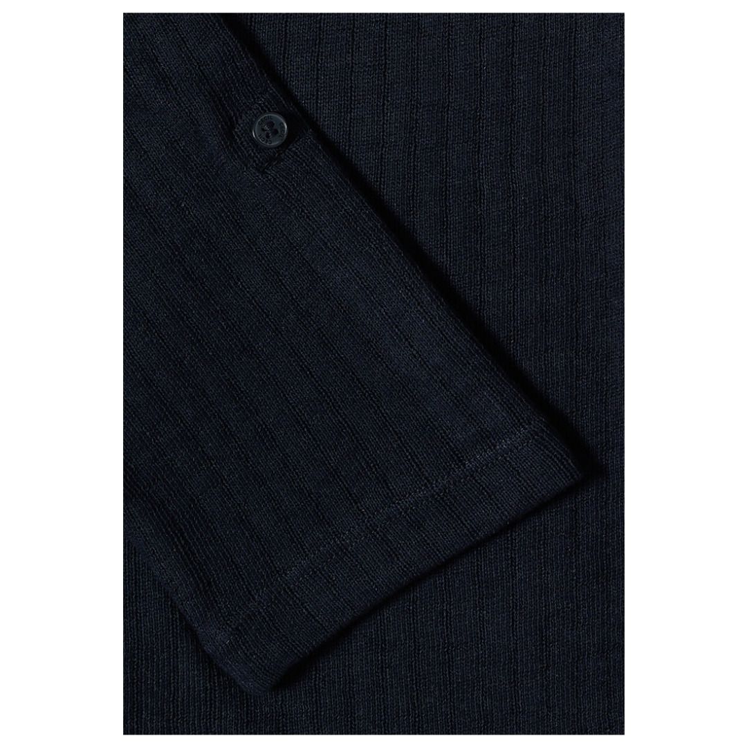 Leichter Ripp-Cardigan mit offener Front