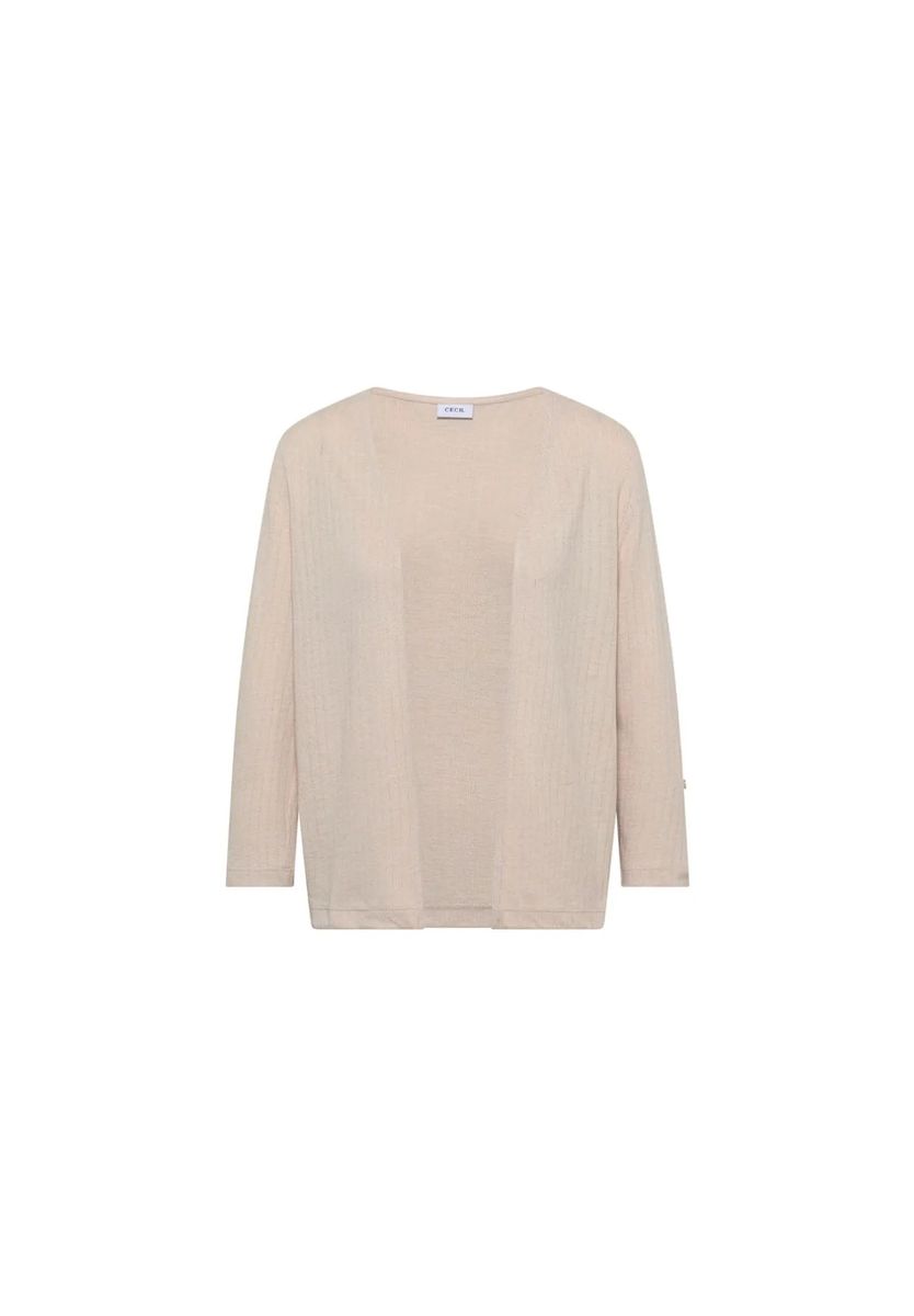Offener Cardigan in Rippoptik
