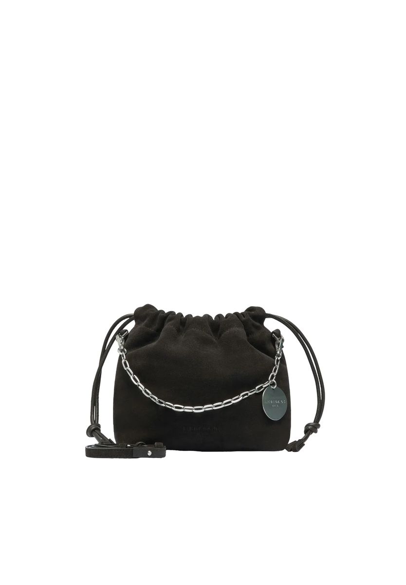 Wildleder Beuteltasche mit Kordelzug