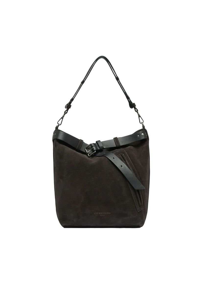 Shopper aus Wildleder mit Schnallendetail