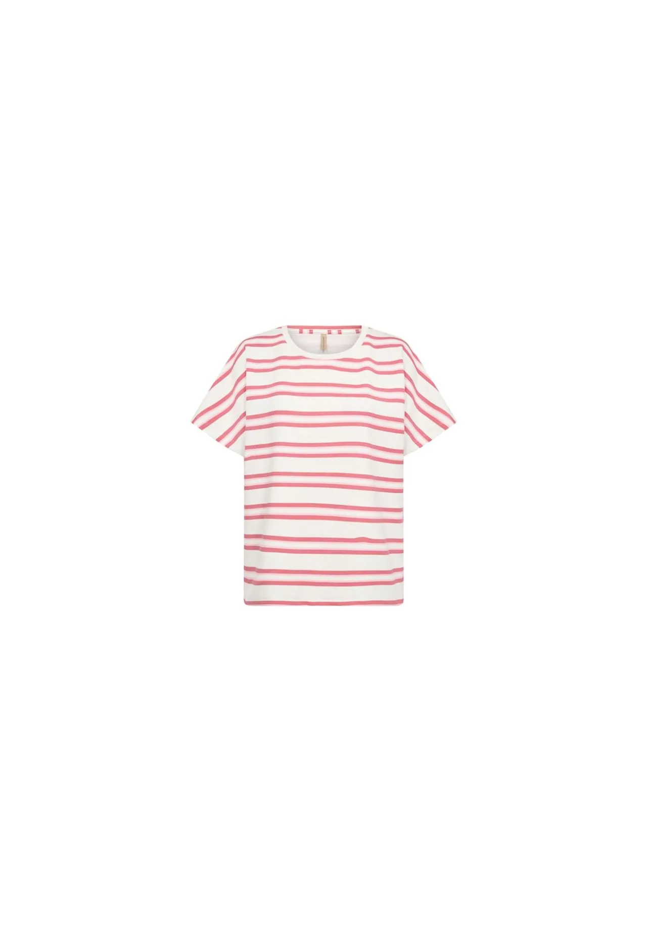 Gestreiftes T-Shirt mit Rundhalsausschnitt