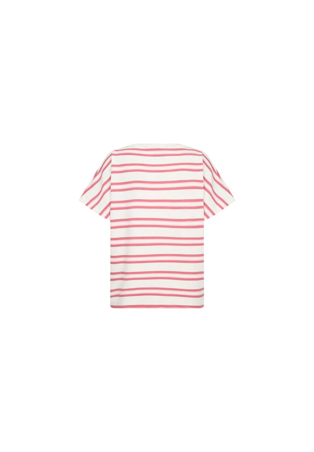 Gestreiftes T-Shirt mit Rundhalsausschnitt
