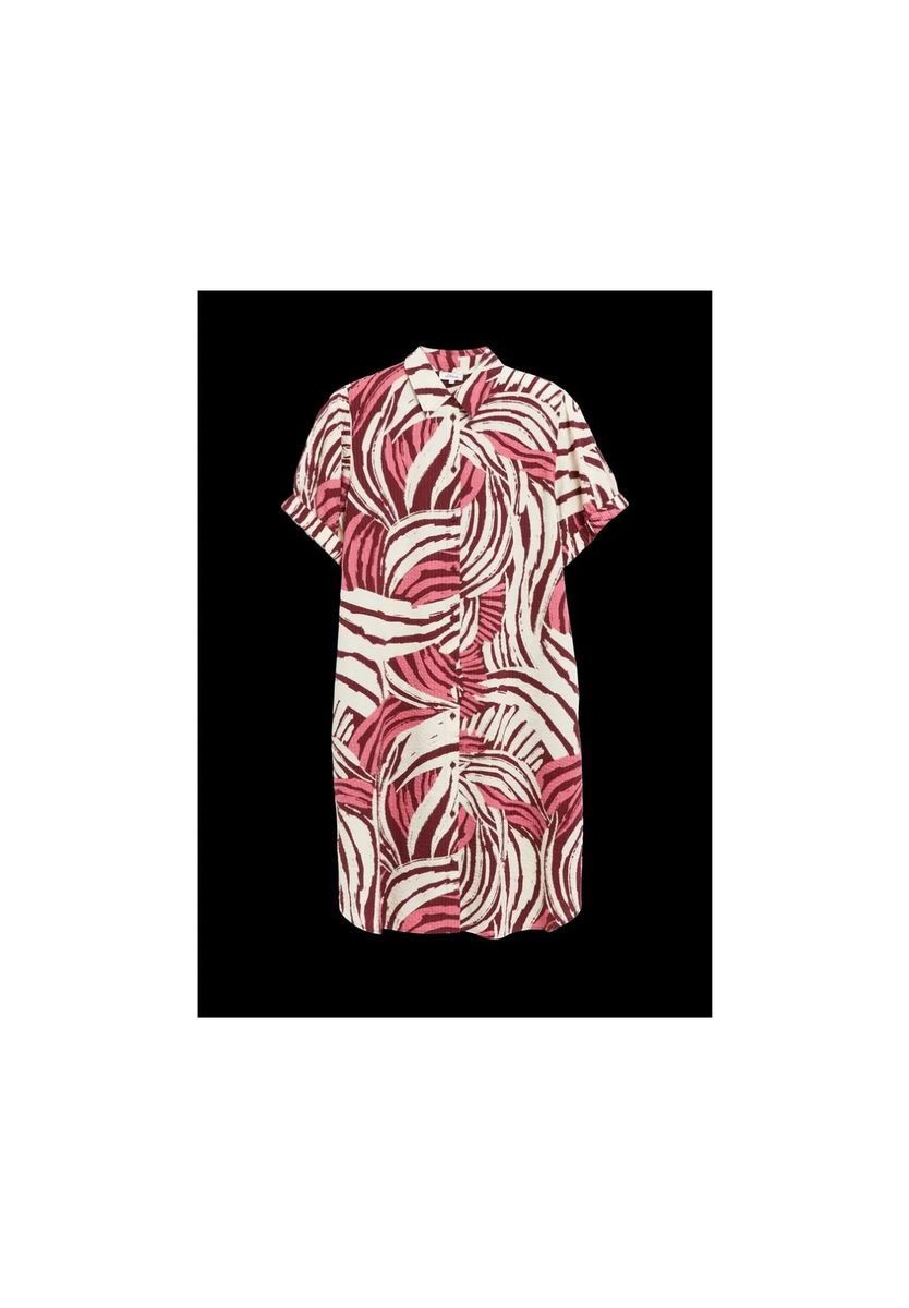 Hemdblusenkleid mit abstraktem Print
