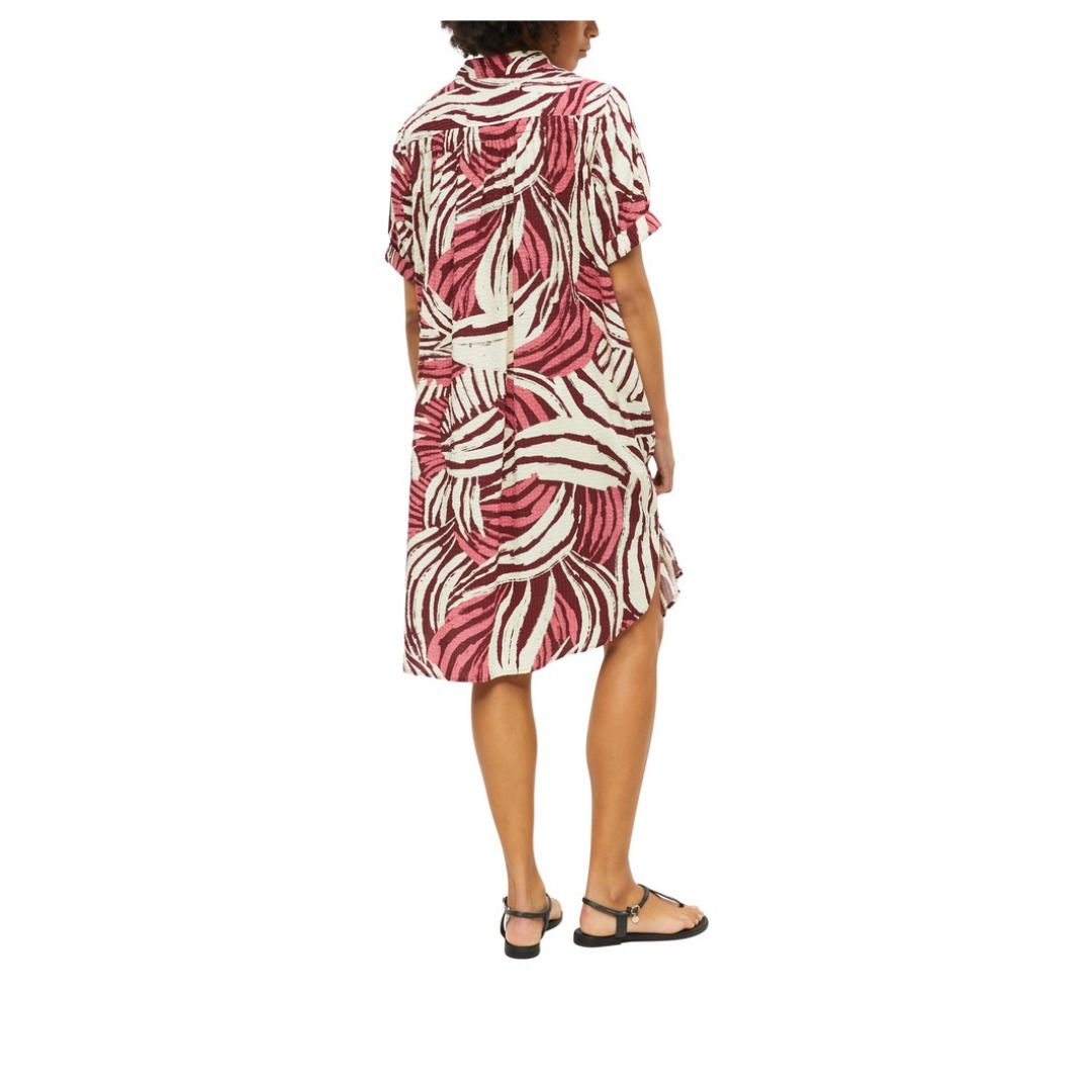 Hemdblusenkleid mit abstraktem Print