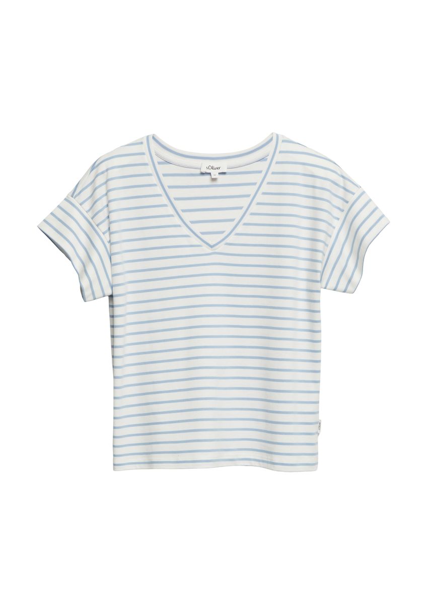 Gestreiftes Relaxed-Fit T-Shirt