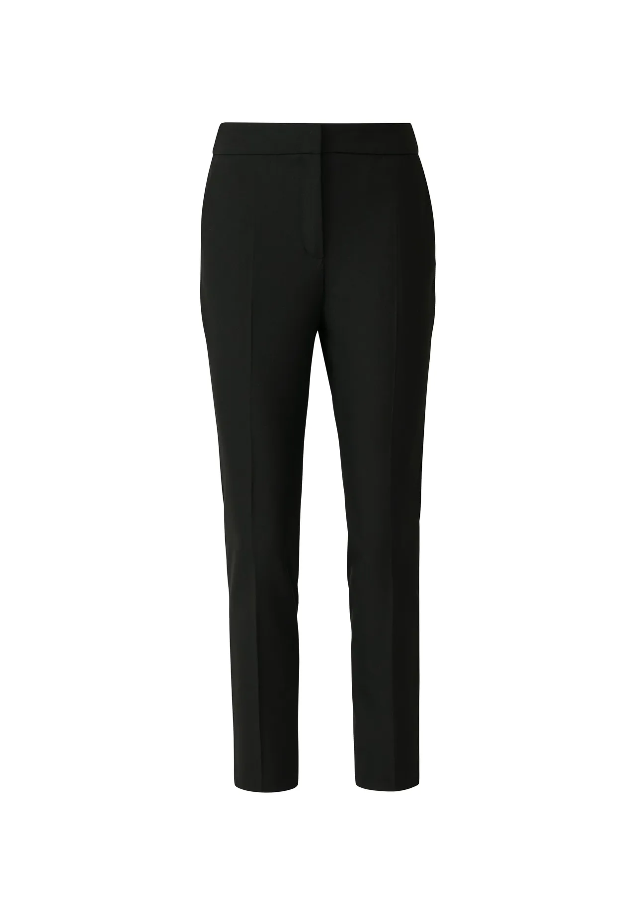 Schmal geschnittene High-Waist-Stoffhose