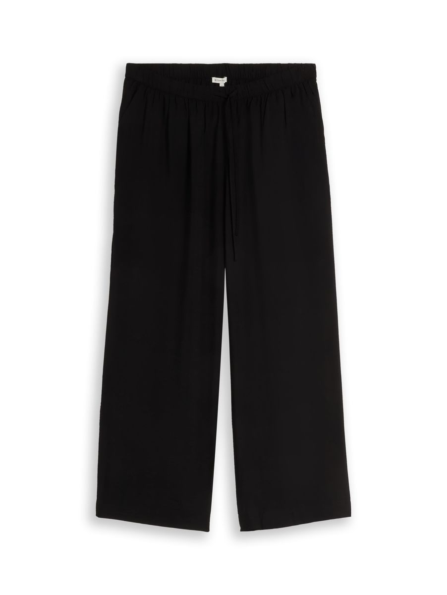 Locker geschnittene Stoffhose mit Tunnelzug