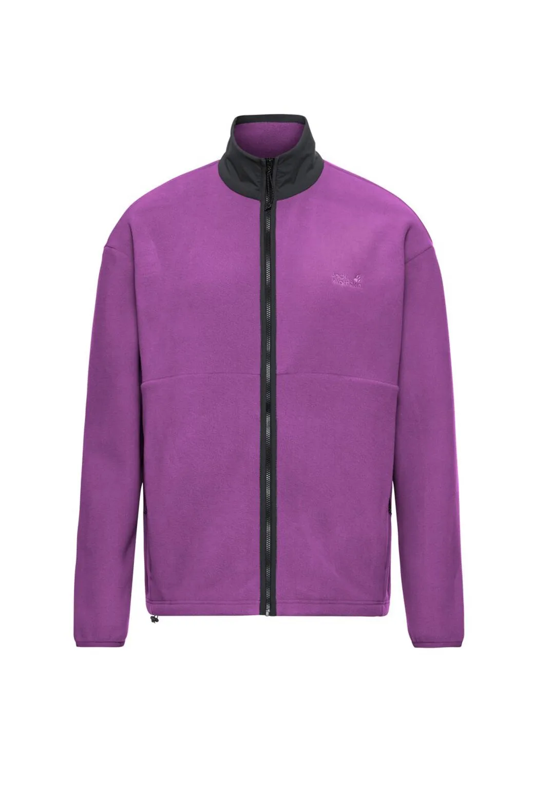 Sportliche Fleecejacke mit Stehkragen