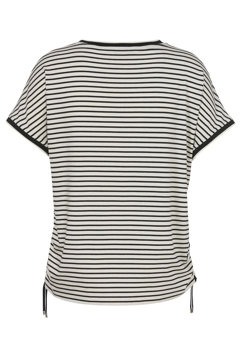 Artistische Print-Bluse mit Tunnelzug