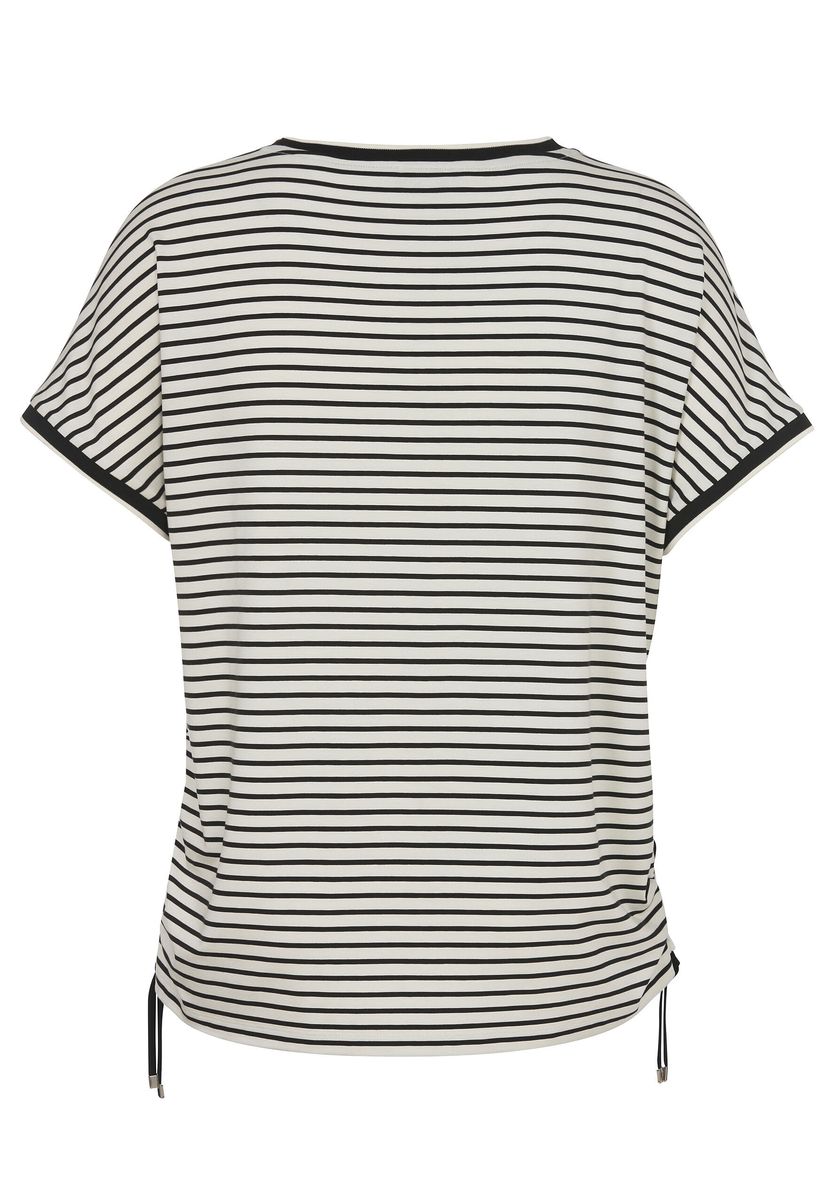 Artistische Print-Bluse mit Tunnelzug