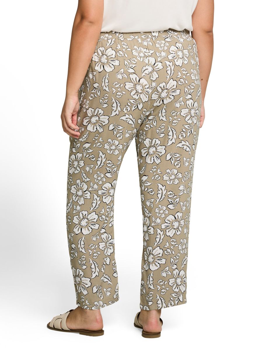 Lockere Schlupfhose mit Blumenmuster
