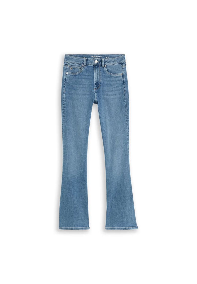 Ausgestellte Jeans mit hohem Bund
