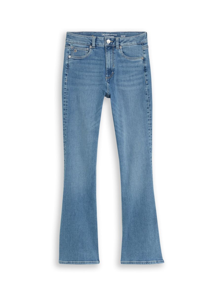 Ausgestellte Jeans mit hohem Bund