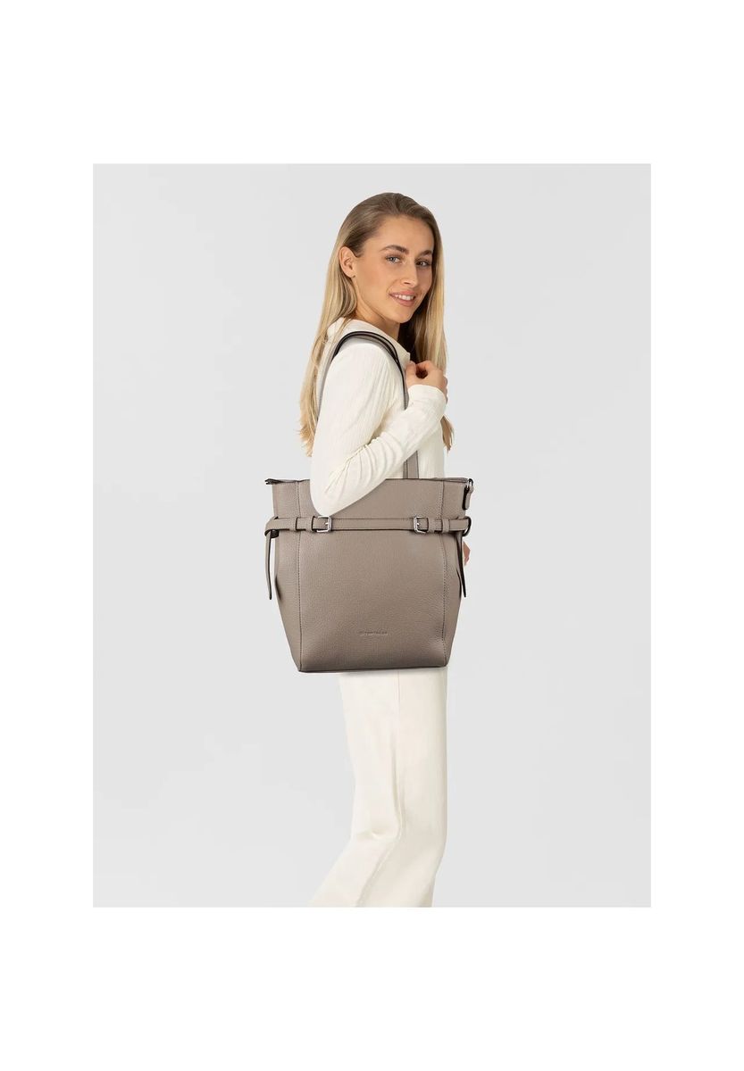 Strukturierter Shopper mit Schnallendetail