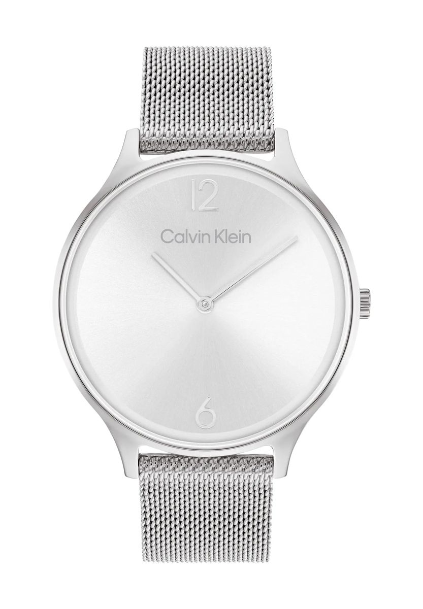 Minimalistische silberne Milanaise-Mesh-Uhr