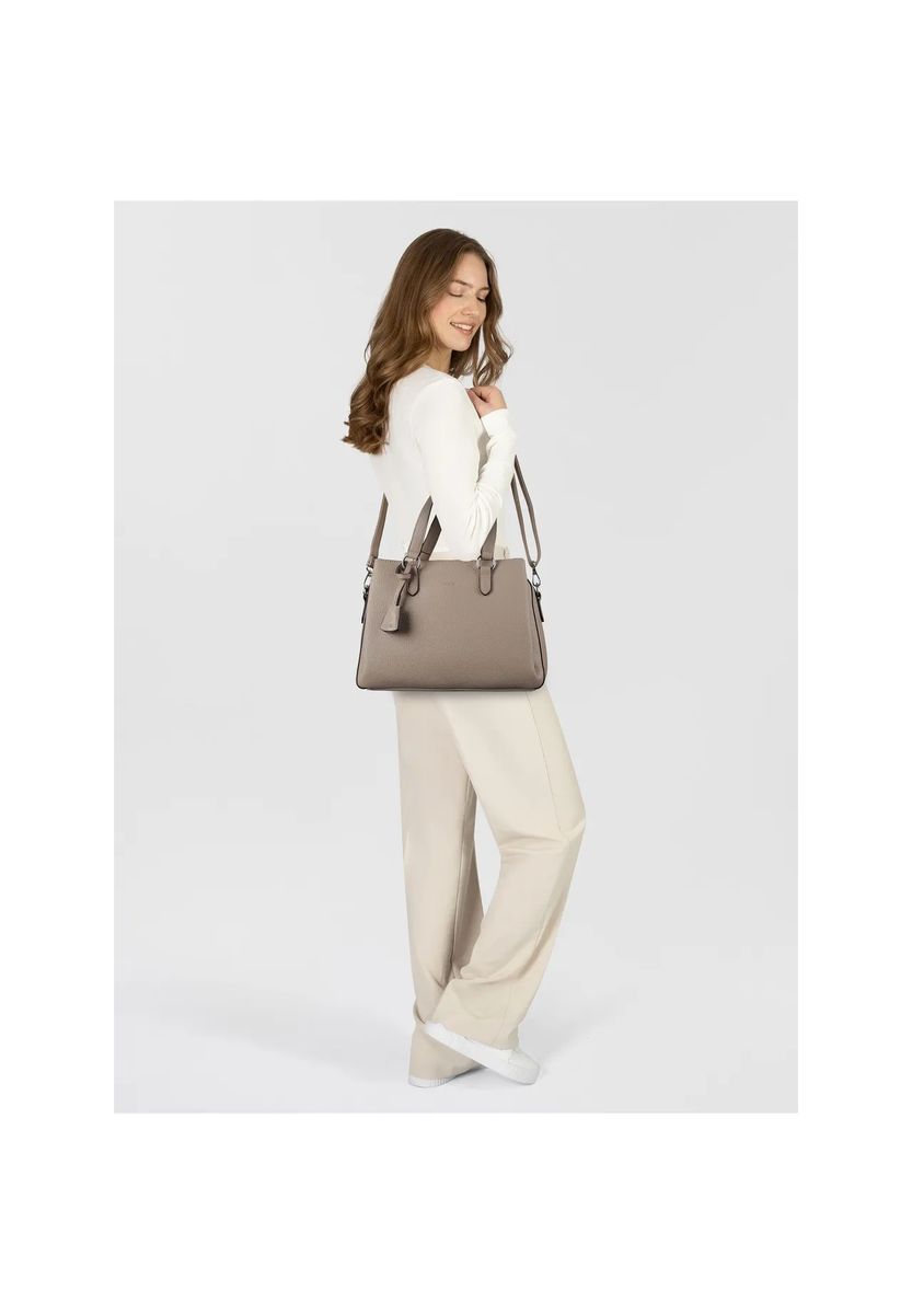 Elegante Strukturierte Handtasche mit Dreifach-Fach