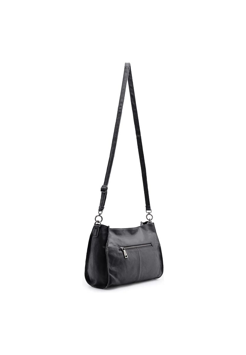 Lederschultertasche mit Knotendetail
