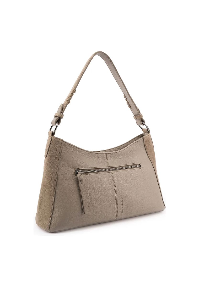 Lasergeschnittene Suede-Schultertasche
