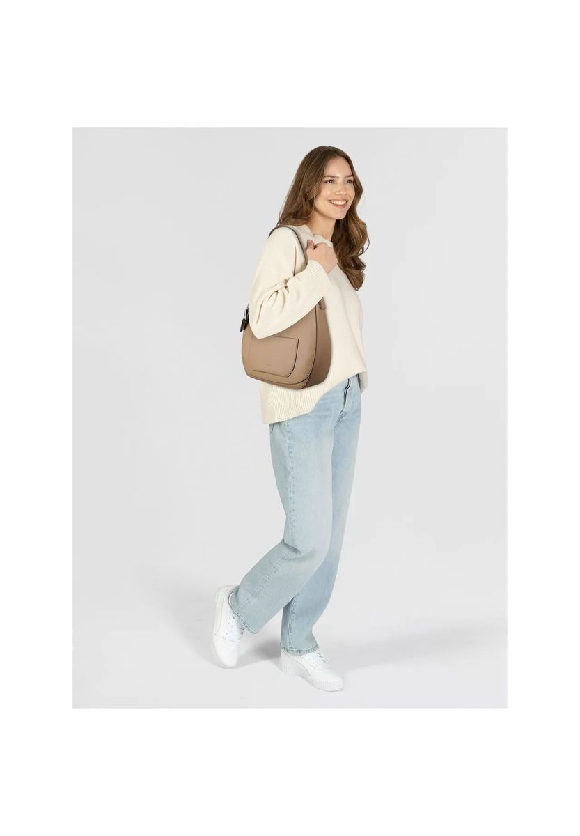 Hobo-Tasche aus genarbtem Kunstleder