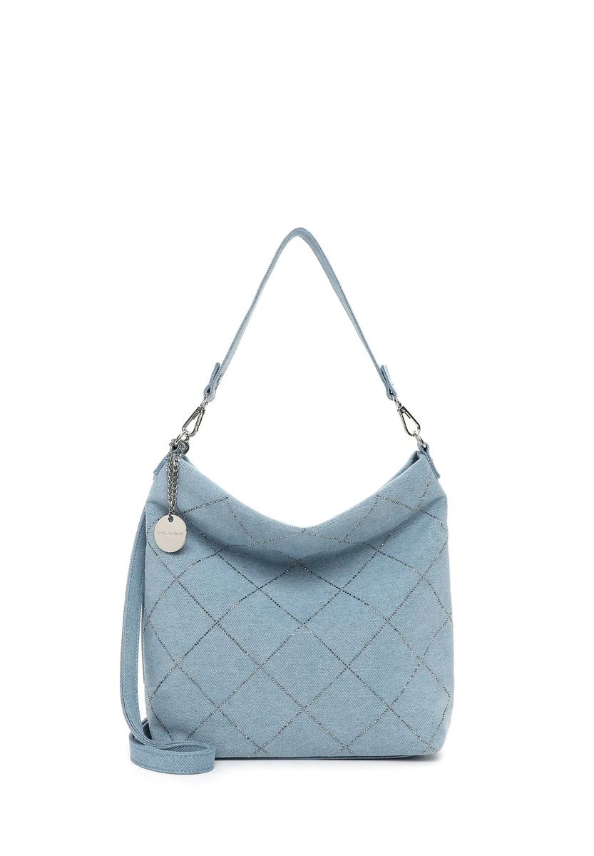 Beuteltasche mit Strass-Rautenmuster