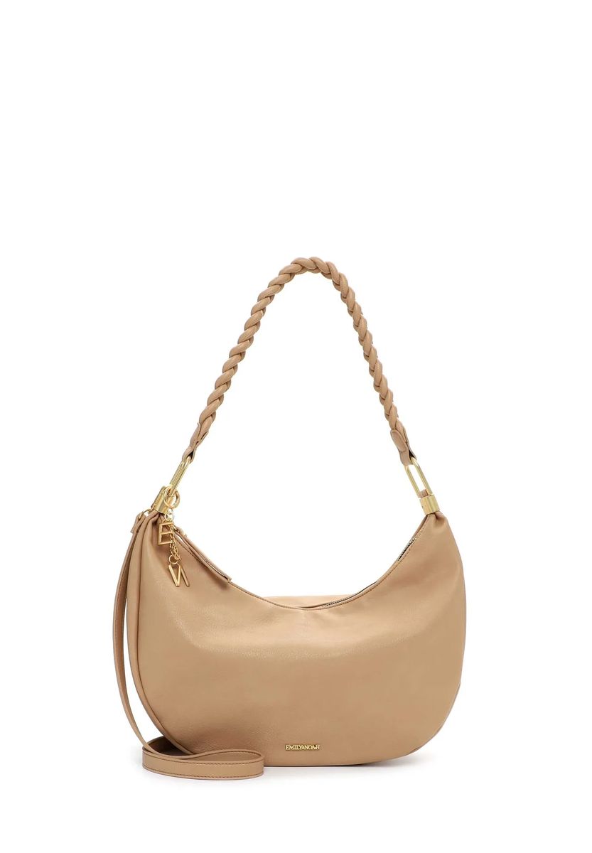 Crescent-Hobo-Tasche mit Flechtgriff