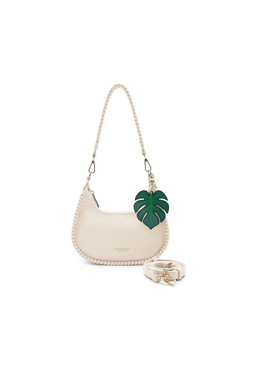 Schultertasche mit Zierstich-Details