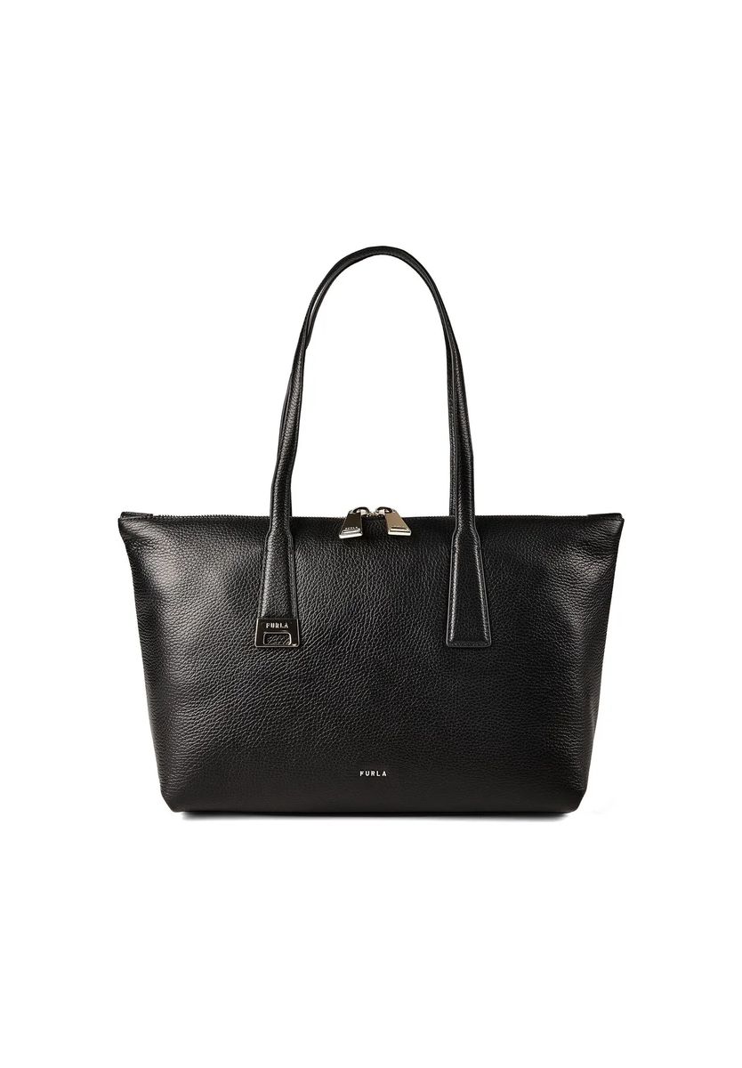 Elegante Shopper-Tasche aus genarbtem Leder