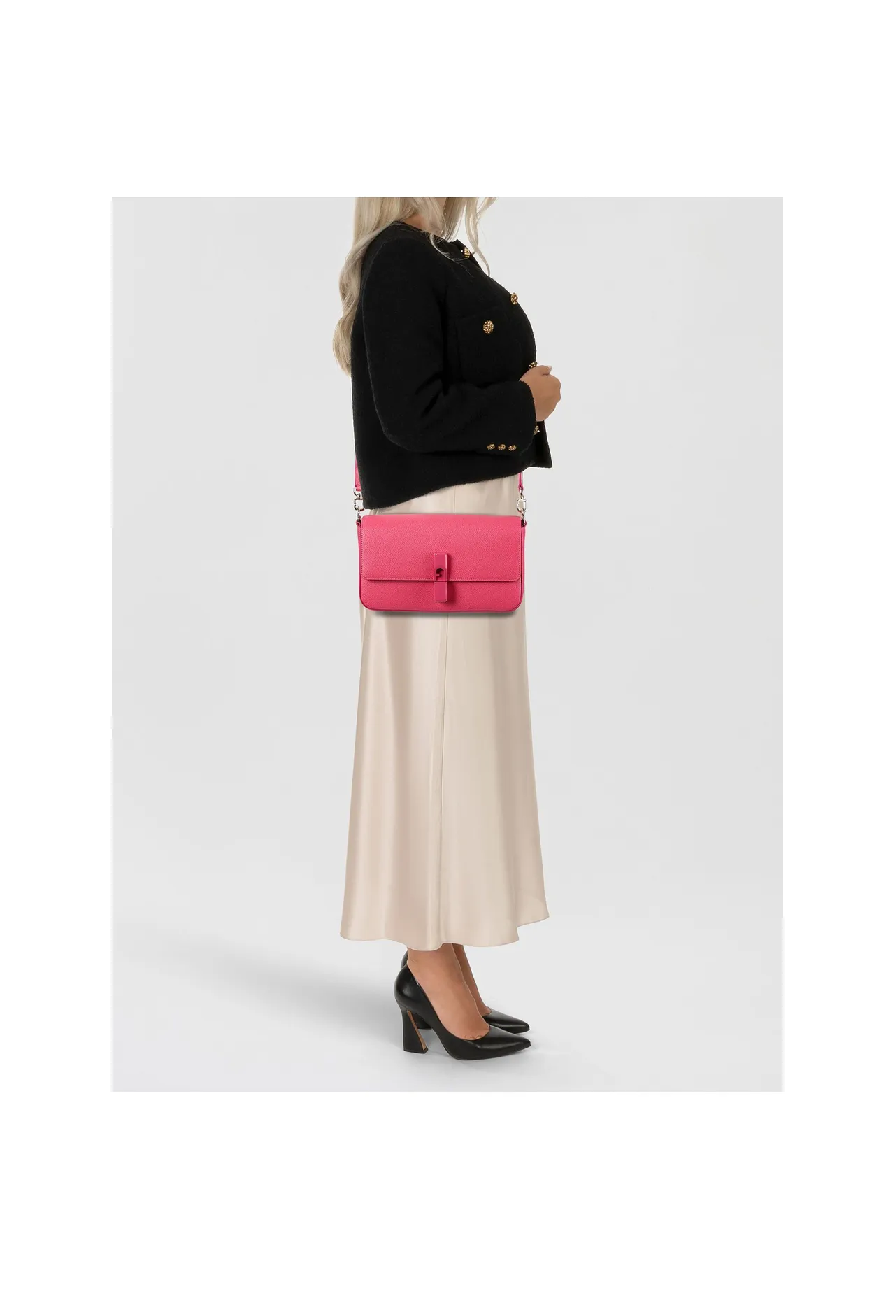 Elegante Schultertasche mit Überschlag