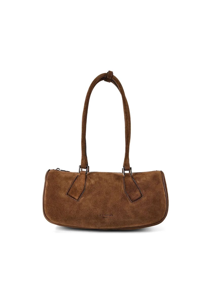 Baguette-Tasche aus Veloursleder