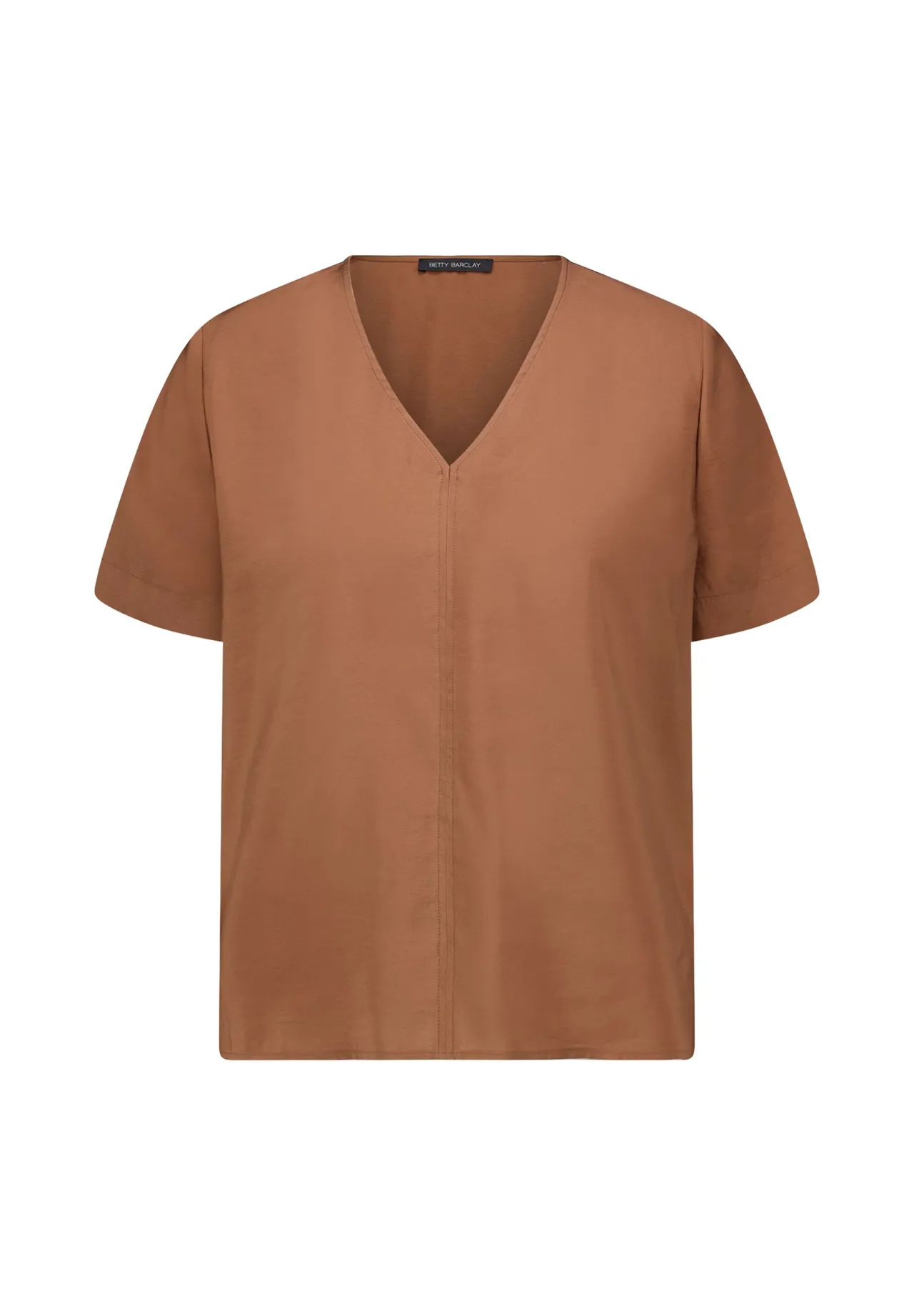 Kurzarm-Shirtbluse mit V-Ausschnitt