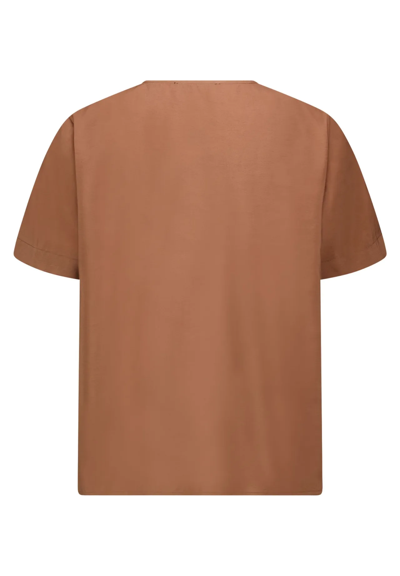 Kurzarm-Shirtbluse mit V-Ausschnitt