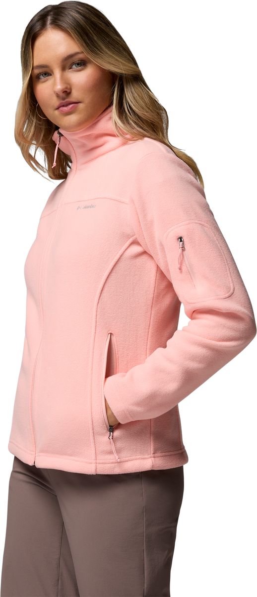 Klassische Fleecejacke mit Stehkragen
