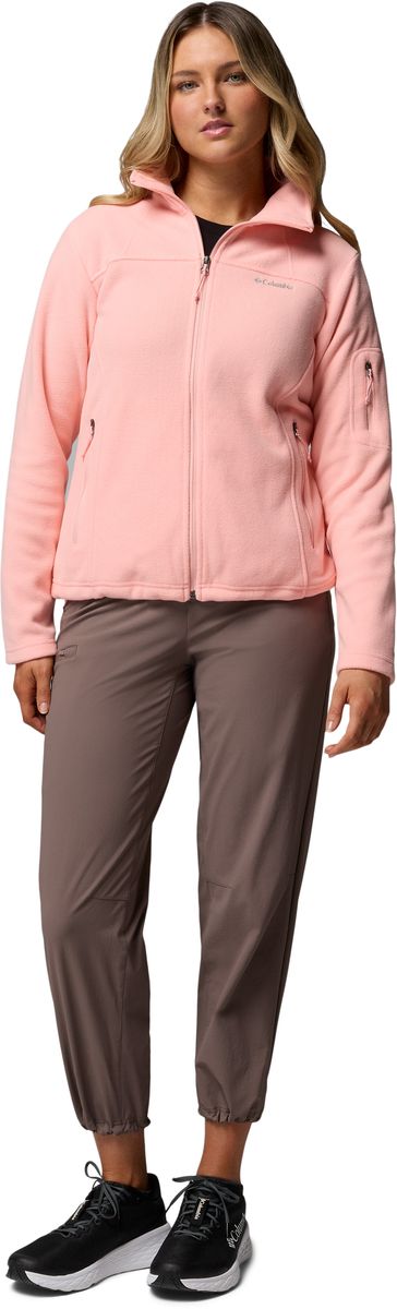 Klassische Fleecejacke mit Stehkragen