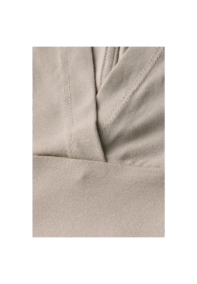 Kurzarm-Hoodie mit elastischem Saum