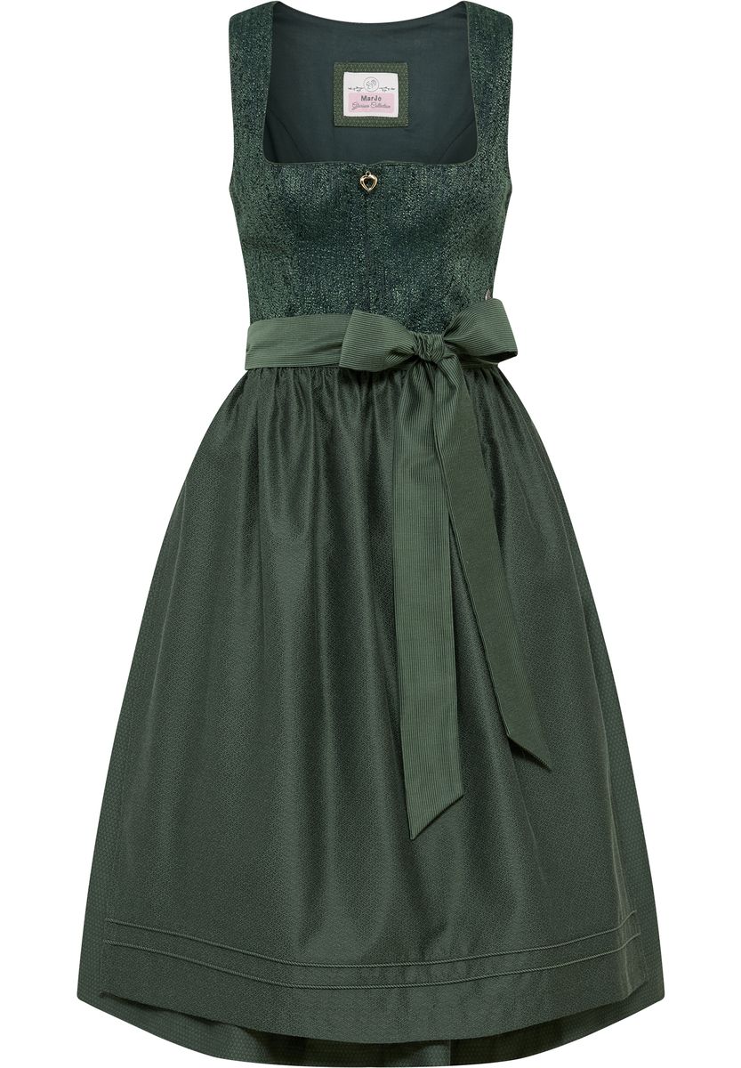 Elegantes Midi-Dirndl mit Tweed-Mieder