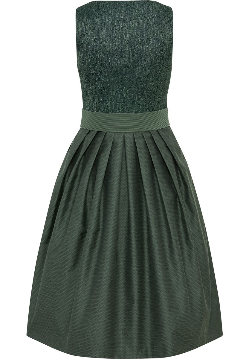 Elegantes Midi-Dirndl mit Tweed-Mieder