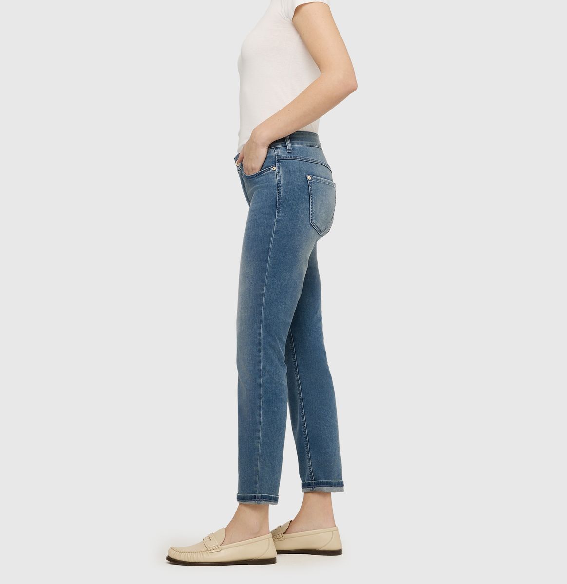 Shaping-Jeans mit geradem Bein
