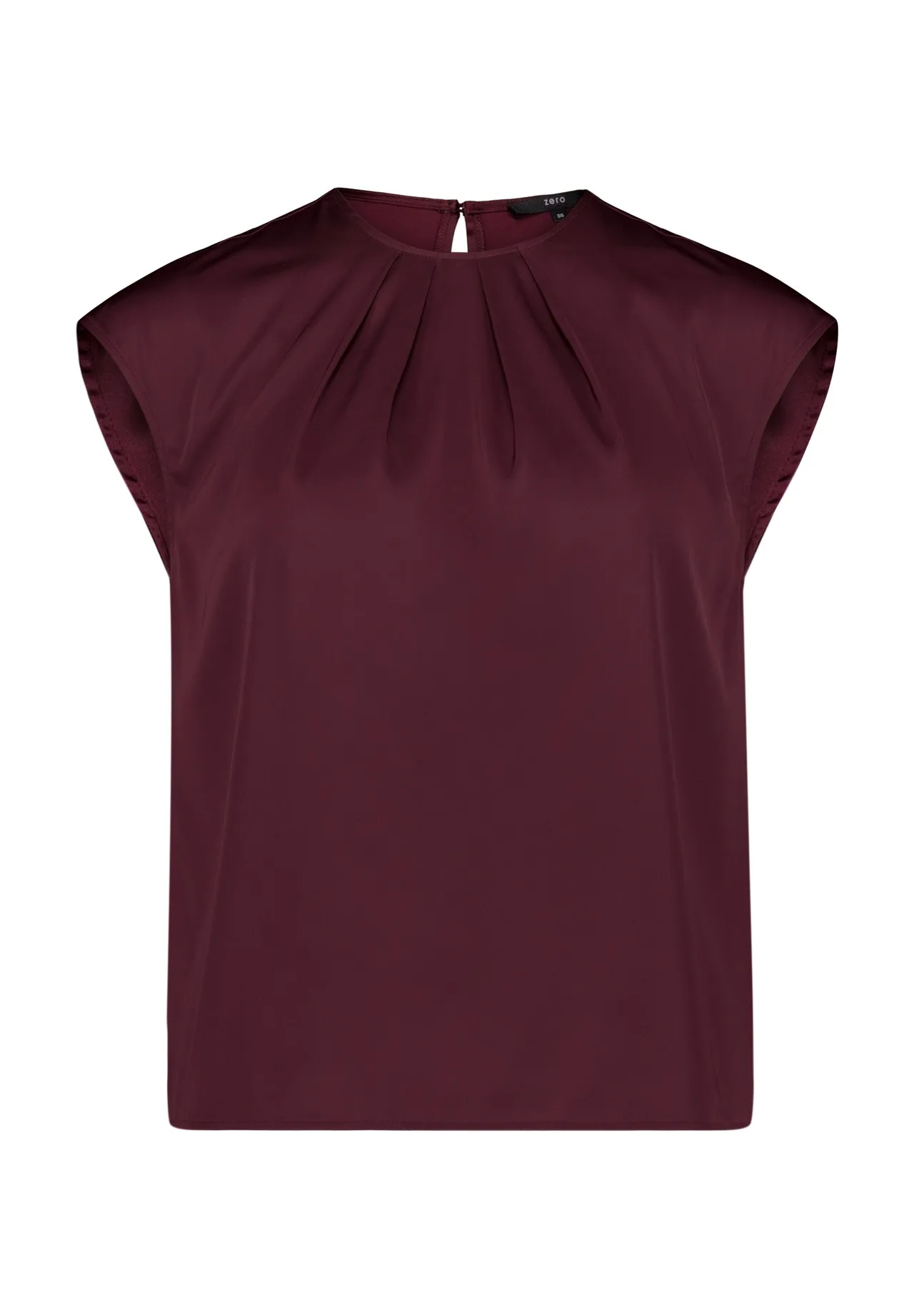 Elegante Satinbluse mit Falten