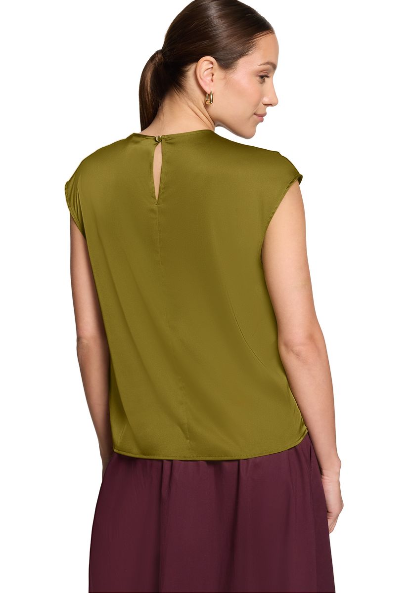 Elegantes Satin-Top mit Falten