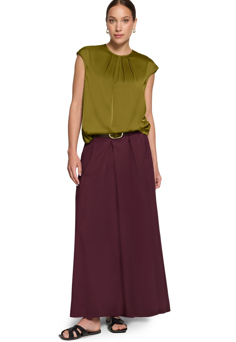 Elegantes Satin-Top mit Falten