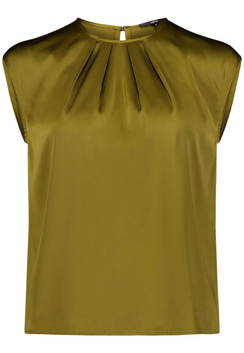 Elegantes Satin-Top mit Falten